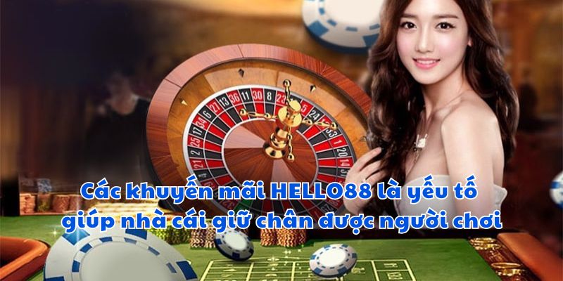 Các khuyến mãi HELLO88 là yếu tố giúp nhà cái giữ chân được người chơi