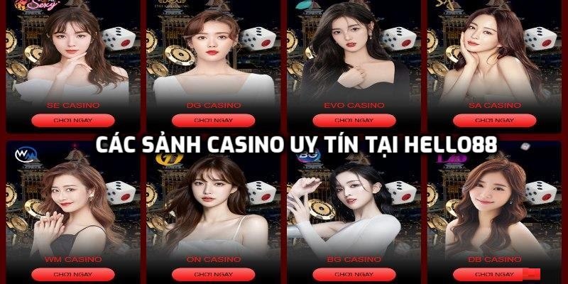 Các sảnh casino uy tín