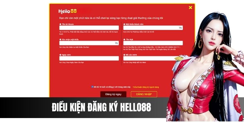 Chấp thuận các điều khoản mà Hello88 quy định